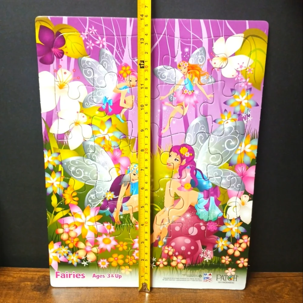 Fairies 25 Piece Tray Puzzle 2012, Made in USA by Patch Products, Ages 3 & Up